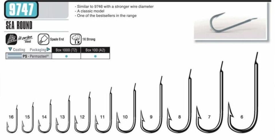 Vmc 9747PS (PERMA STEEL) Düz Perma Steel Kalın Paraketa İğnesi 11