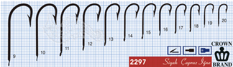 Crown Olta İğnesi 2297 100lü