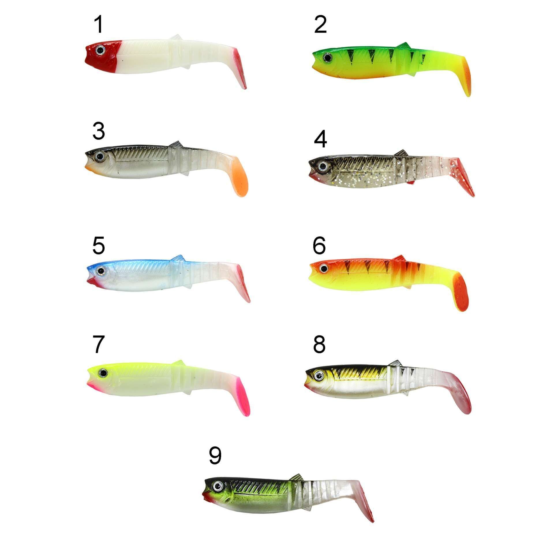 Captain 3569 Style Soft 10cm Levrek Silikonu 5li Paket Suni Yem