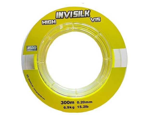 ASSO INVISILK SURF CASTING YELLOW 300 MT No: 0.40 - 300MT