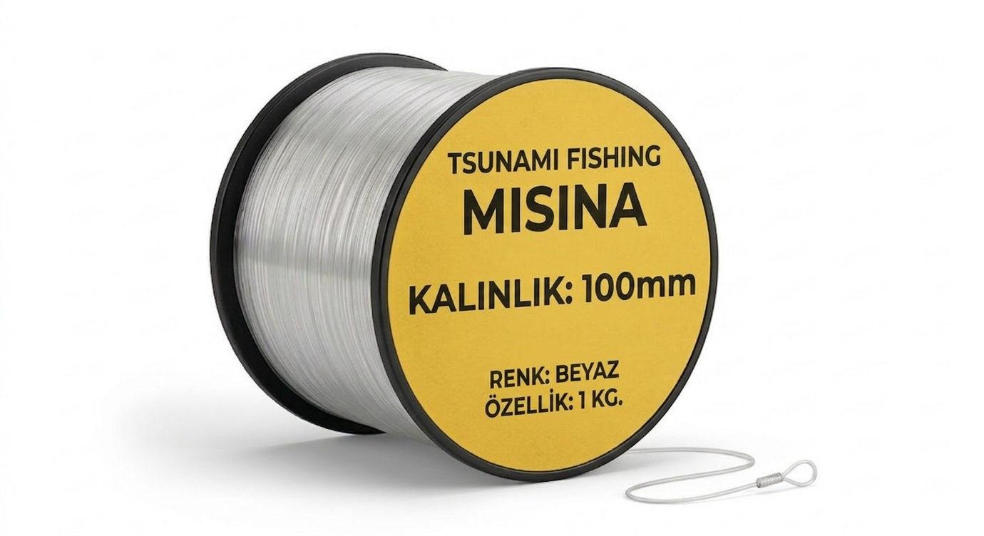 Tsunami 0.35 mm Ekonomik Seri Kiloluk Şeffaf Misina - 1 Kg