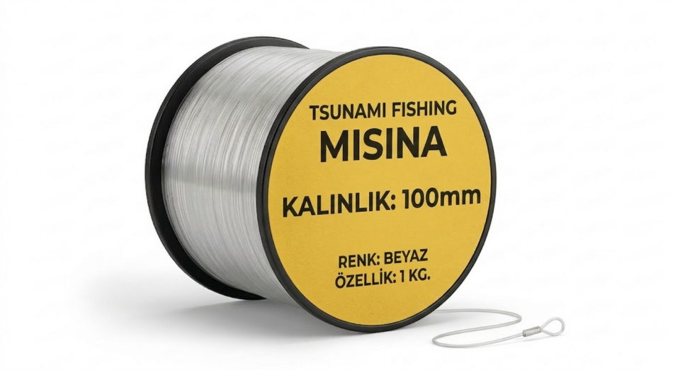 Tsunami 0.80 mm Ekonomik Seri Kiloluk Şeffaf Misina - 1 Kg
