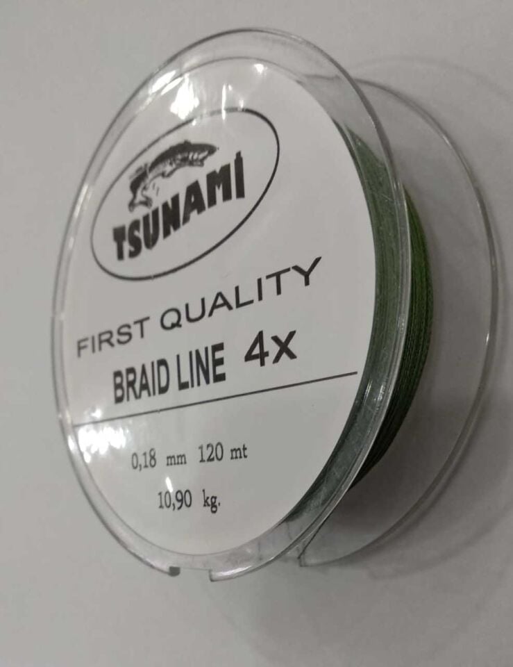 Tsunami 120mt 4x Braid Makara ip Misina 0,12 mm