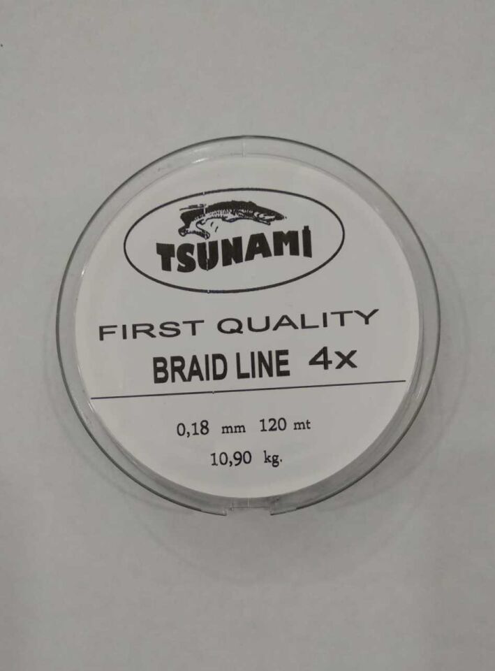 Tsunami 120mt 4x Braid Makara ip Misina 0,18 mm