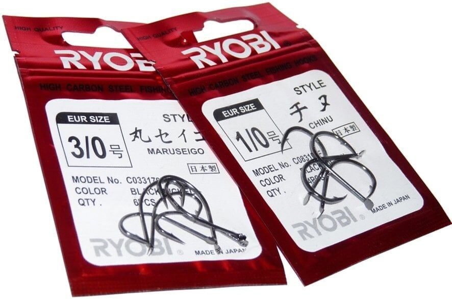 RYOBI JAPAN MARUSEIGO BLACK NIKEL ÇAPRAZ İĞNE 2/0 - 7 li paketlerde