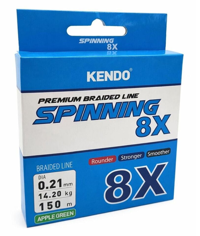 Kendo Spinning 8X Fighting 150 mt Örgü ip (Apple Green)