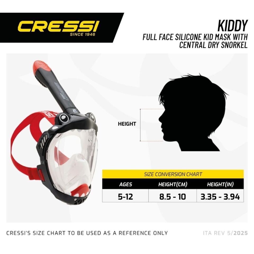 Cressi Kiddy Çocuk Dalış Maskesi