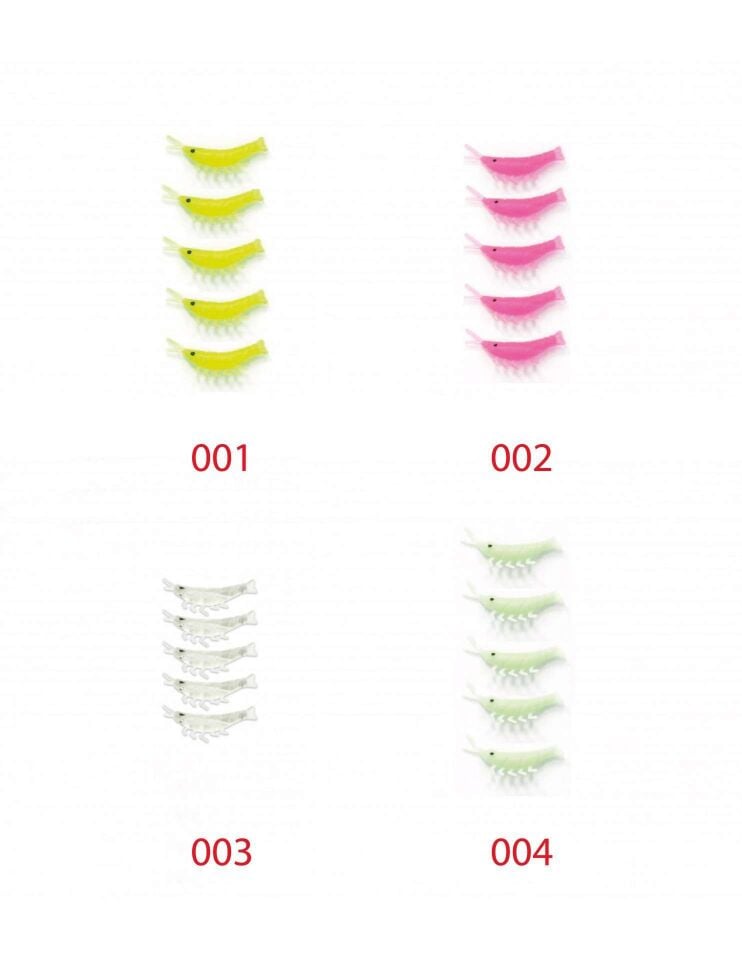 Captain 3051 Silikon Karides 35cm Suni Yem 5li Paket