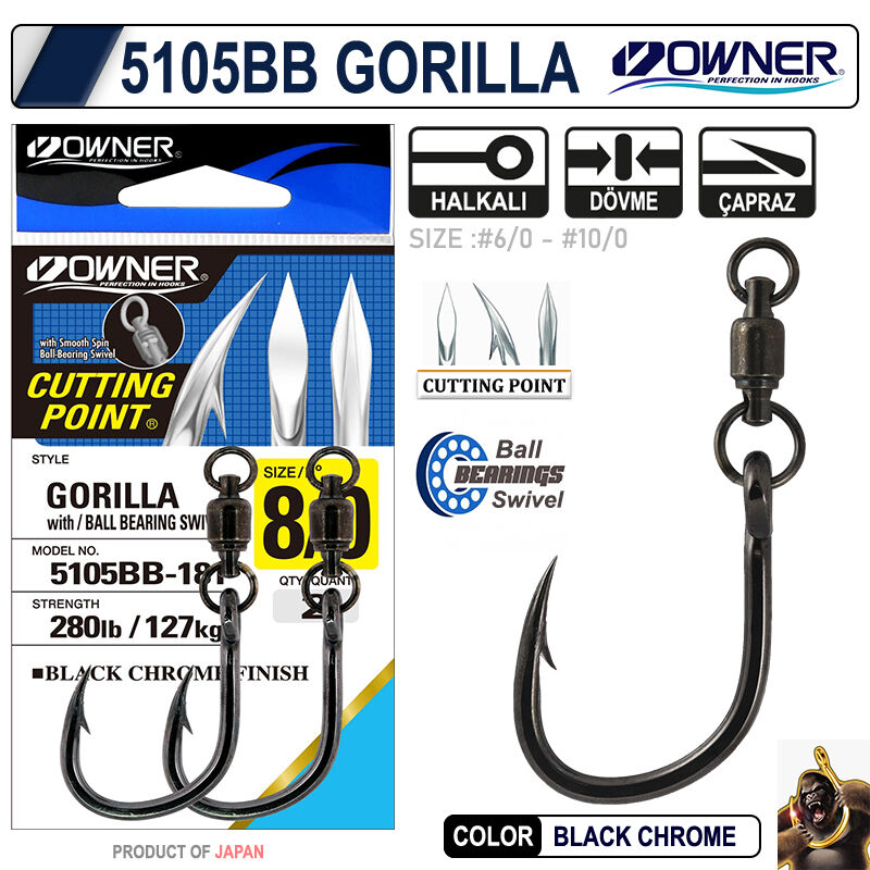 OWNER 5105 BB GORILLA WITH BALL BEARİNG SWIVEL